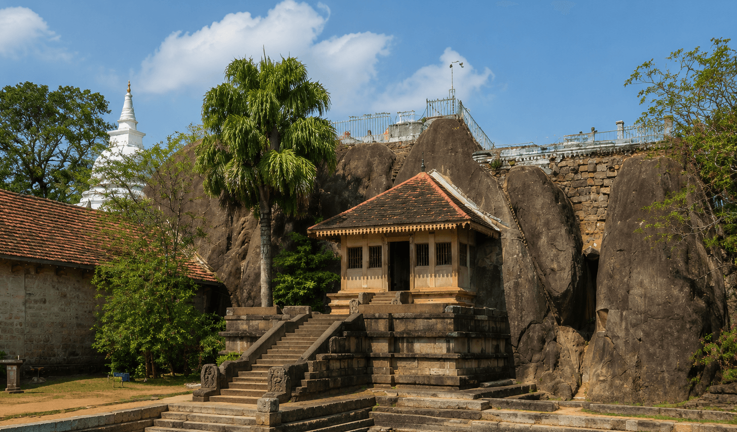 Isurumuniya rock temple in Anuradhapura