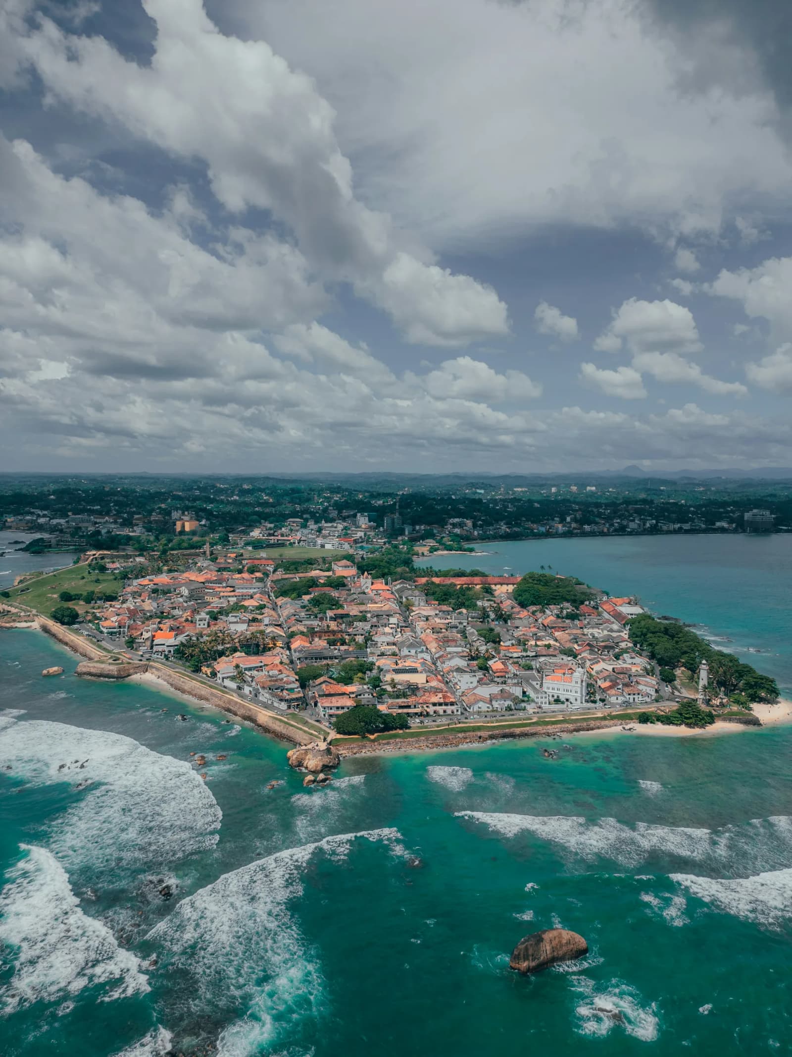 Ocean view from Galle Fort walls