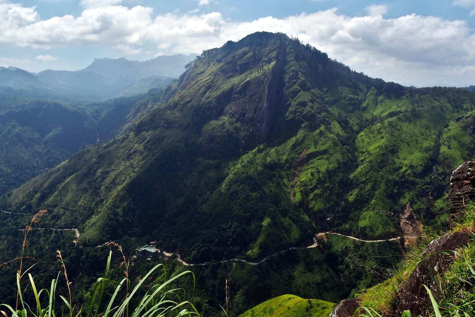 View across Ella Gap in Sri Lanka's highlands